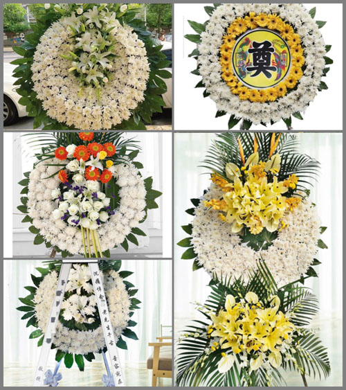 山西晋中榆社县讲堂乡上咱则村花圈速递